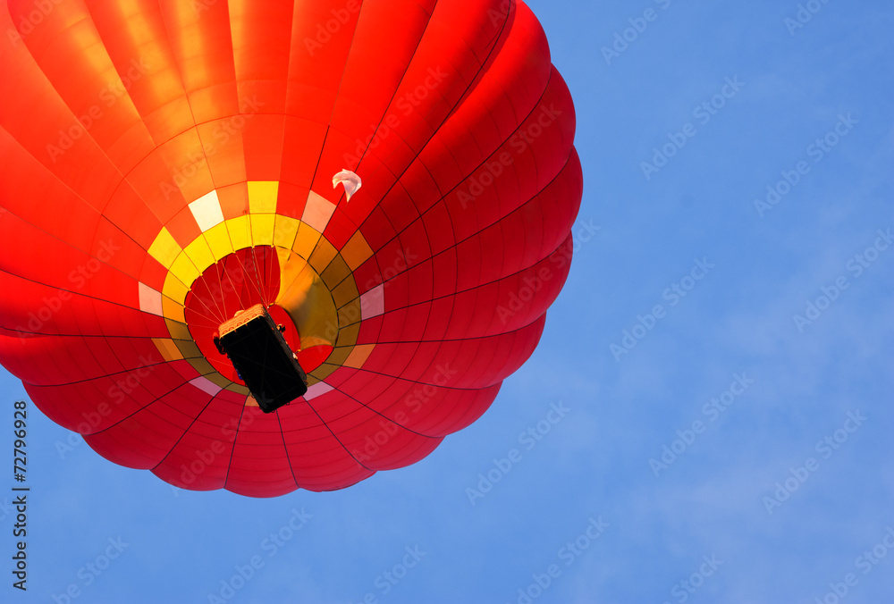 hot air balloon. bottom view