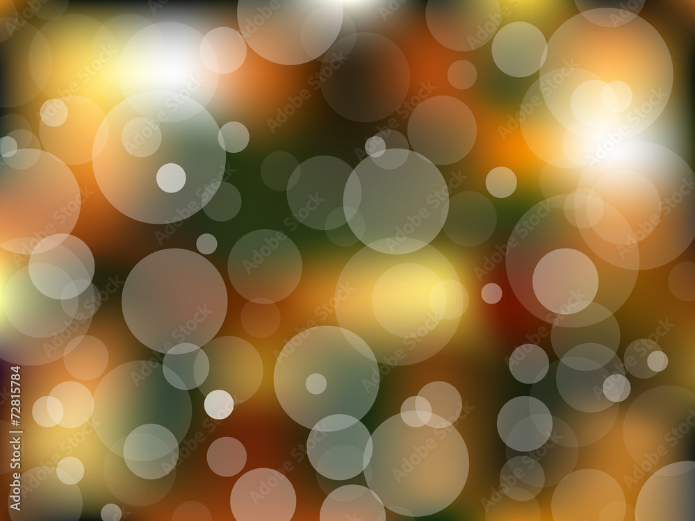 Christmas blurred lights, vector background