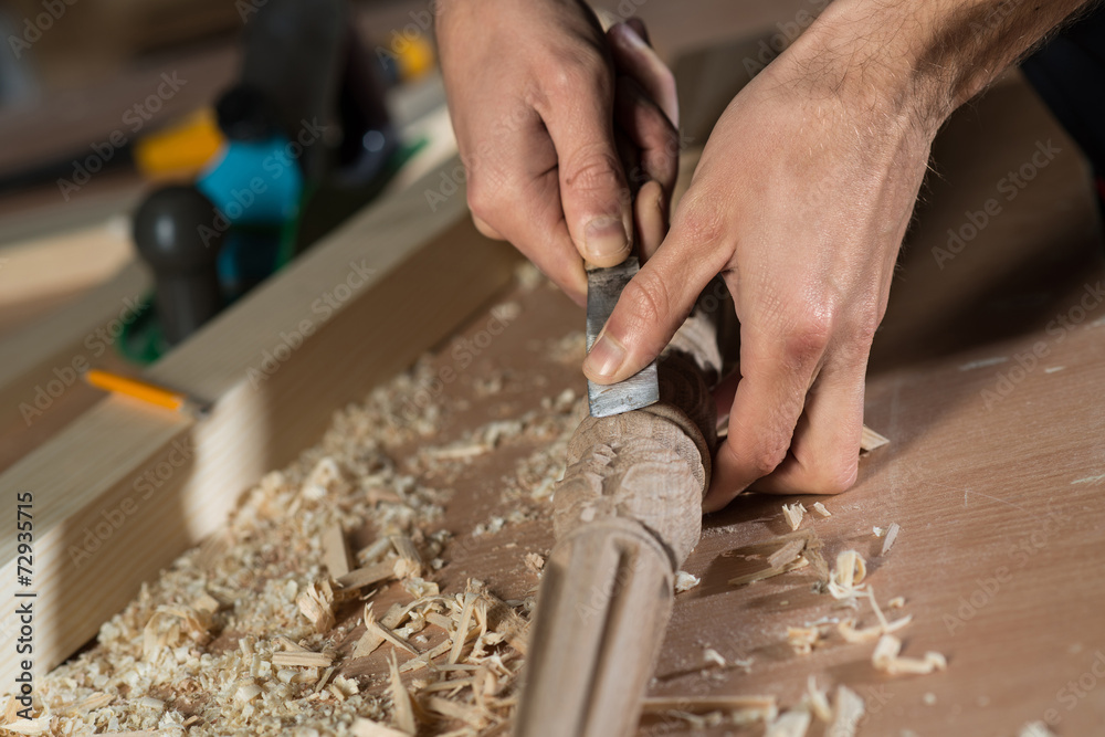 Carpenter at work