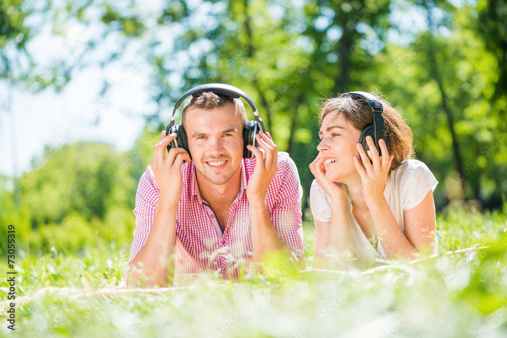 Couple in park