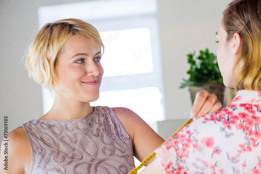 Dressmaker at work