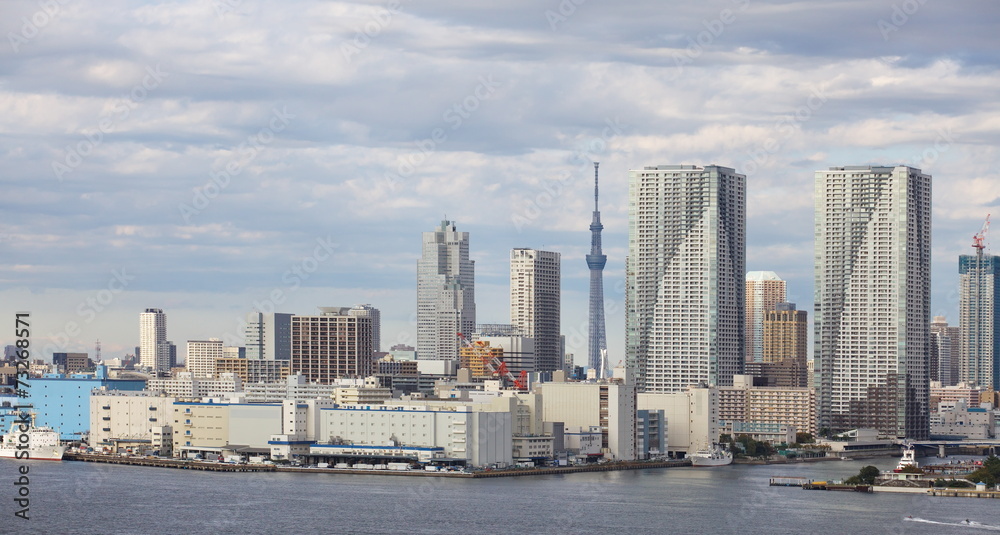 东京城市景观与东京天空之树