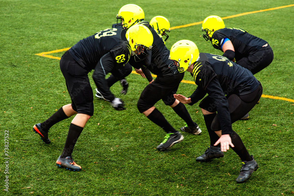 Men playing american football