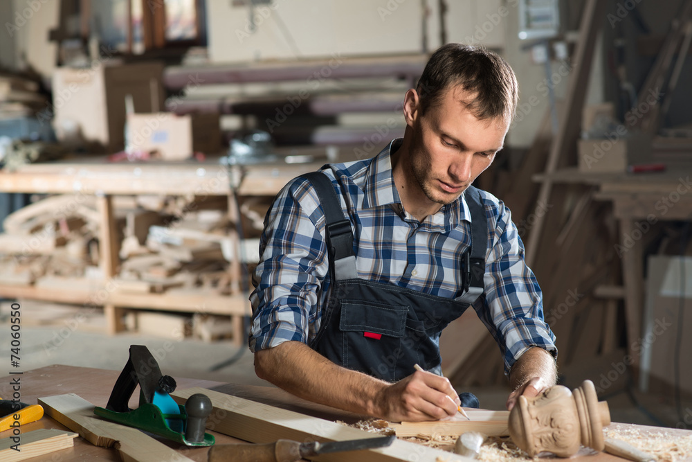 Carpenter at work