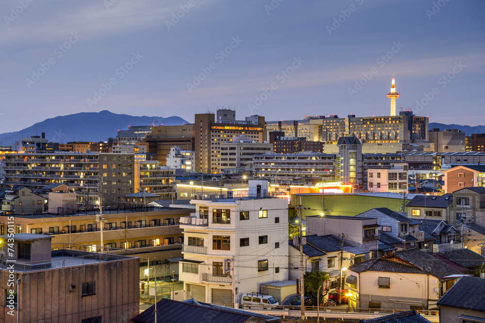 日本京都城市天际线