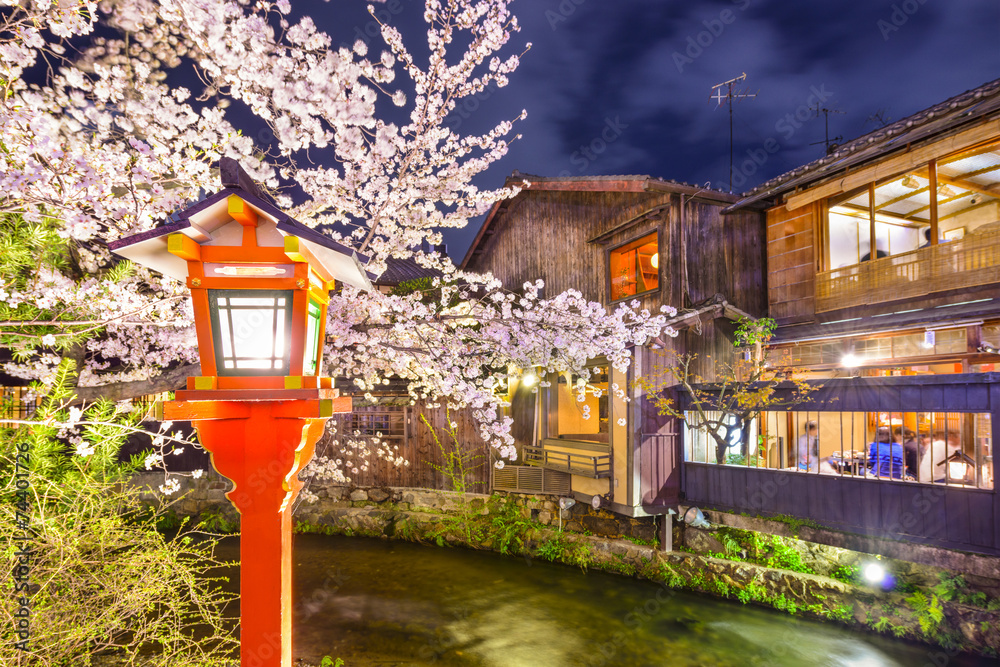 日本京都，Gion白川河短跑比赛