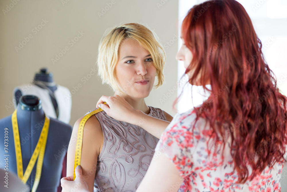 Dressmaker at work