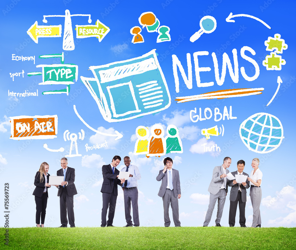 News Journalism Information Publication Update Media Concept