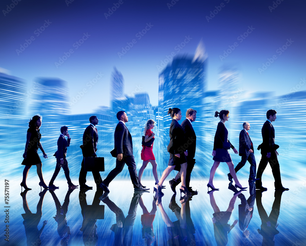 Business People Commuter Cityscape Team Concept