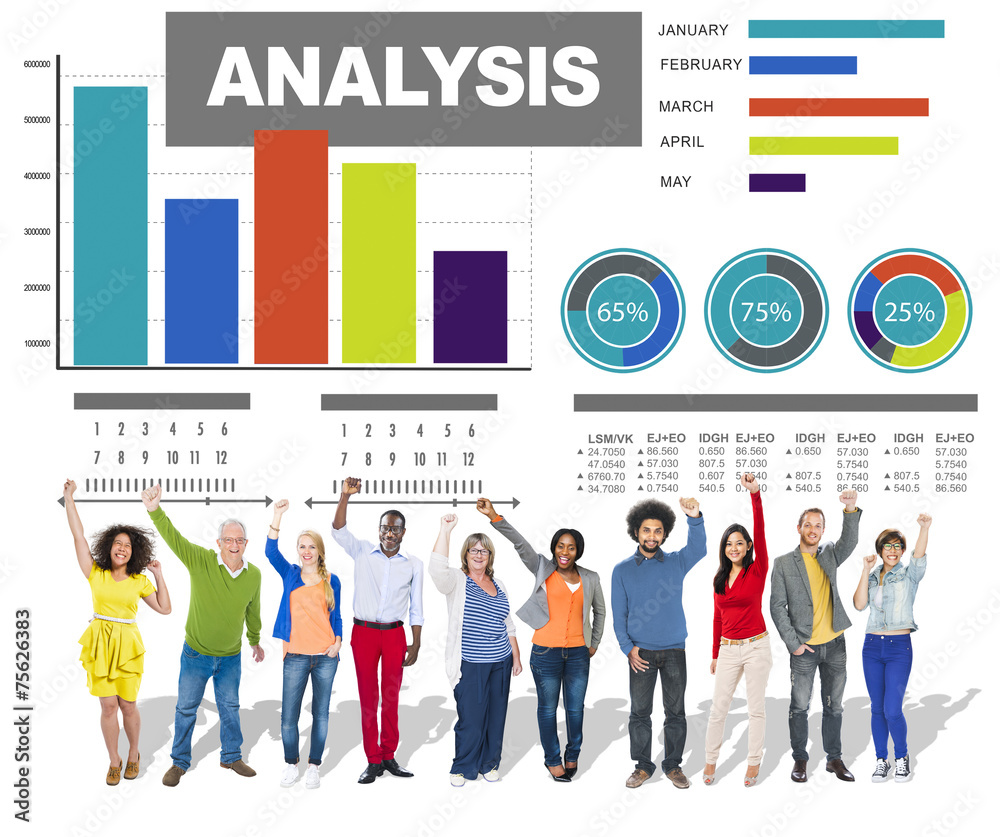 分析分析信息条形图数据统计概念
