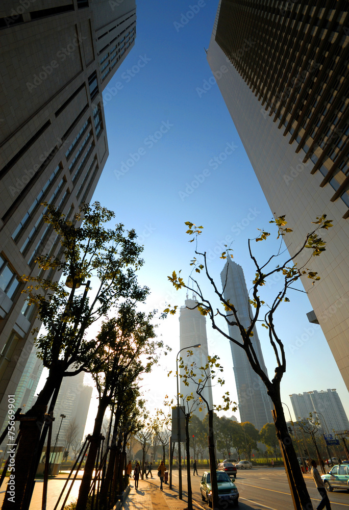 Peaceful Sidewalk Peaceful Afternoon Concept