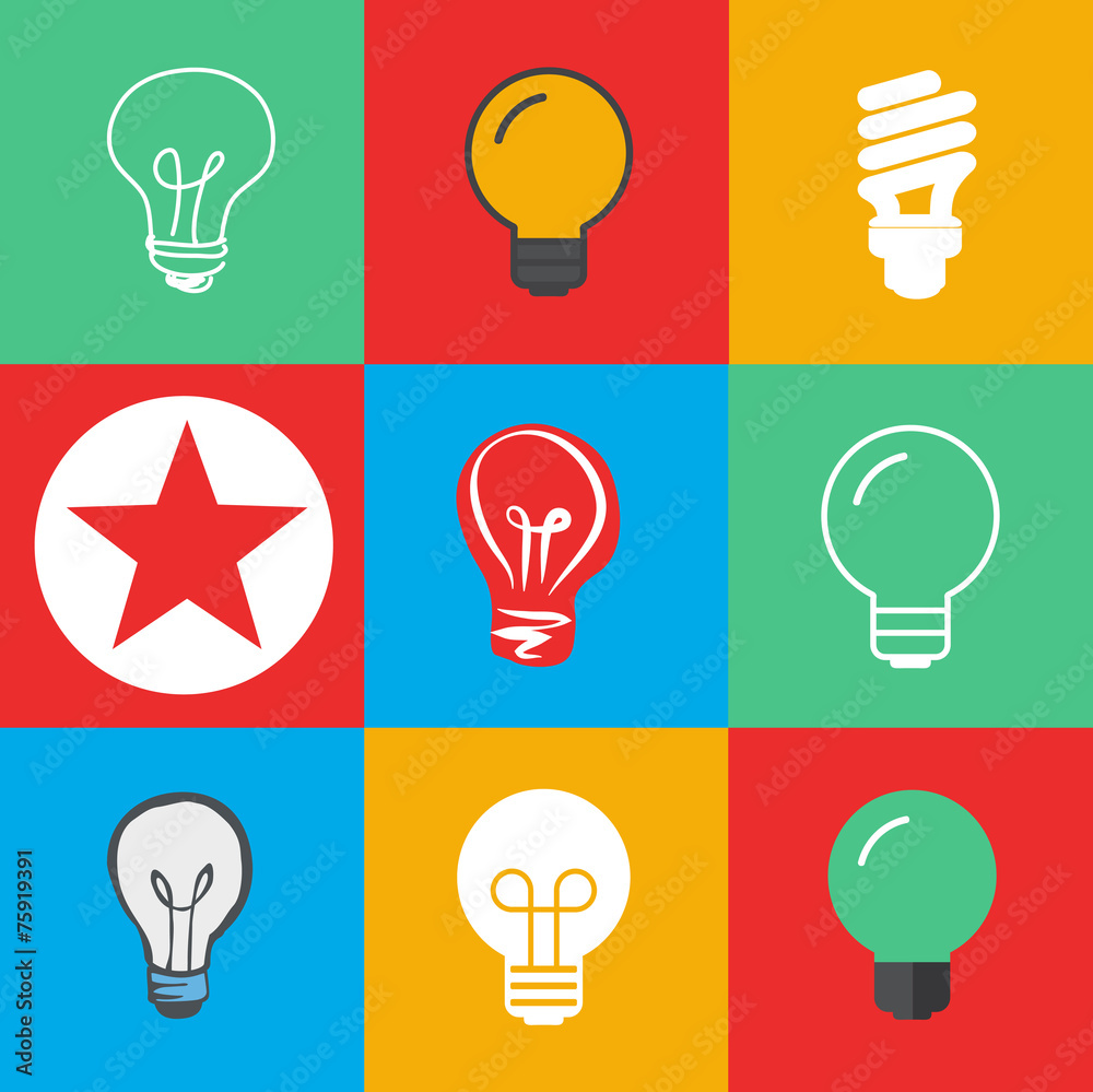 Lightbulb Ideas Creativity Development Icon Symbol Vector