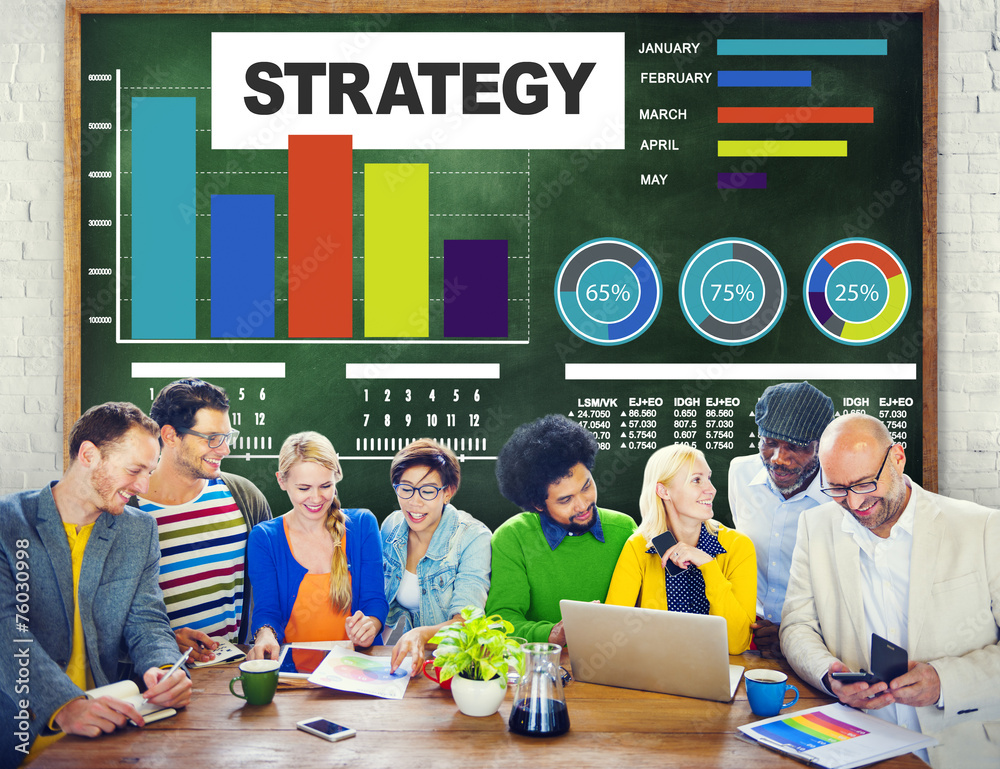 Strategy Data Information Plan Marketing Vision Concept