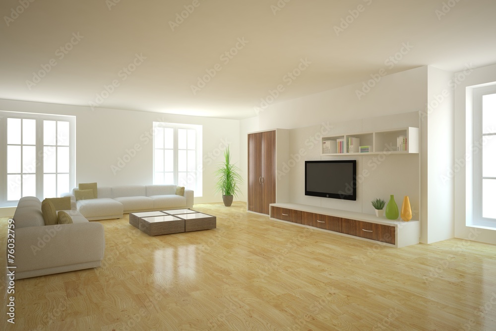 modern 3d interior design