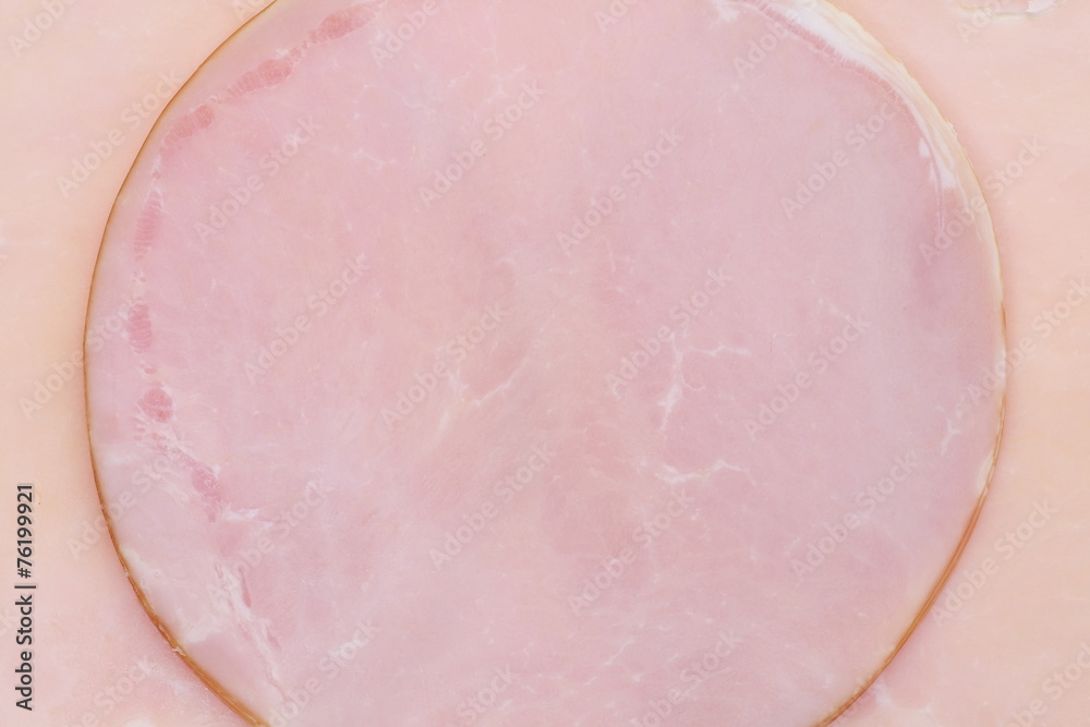 Fresh sliced roast ham close - up