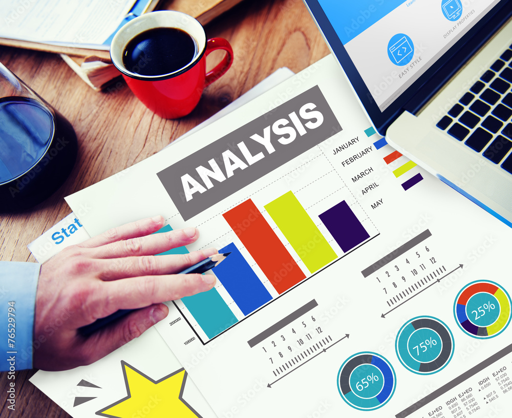 Analysis Information Bar Graph Data Statistic Concept