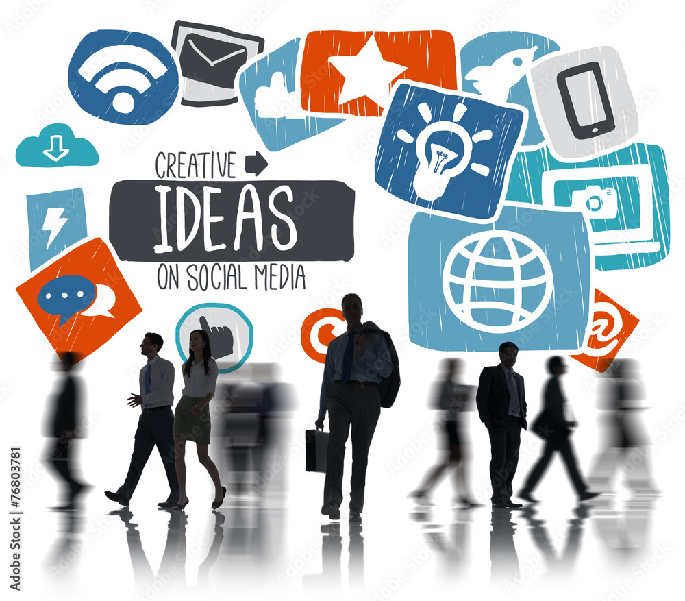 Ideas Creative Social Media Social Networking Vision Concept