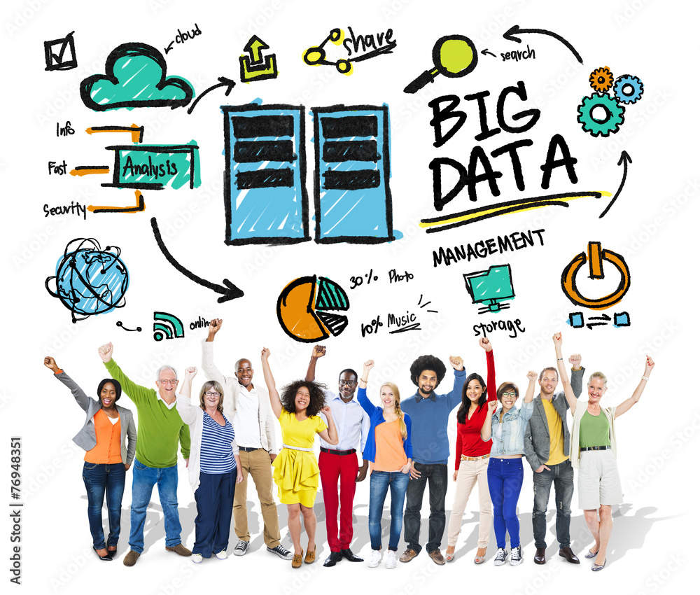 Diversity People Big Data Management Teamwork Concept