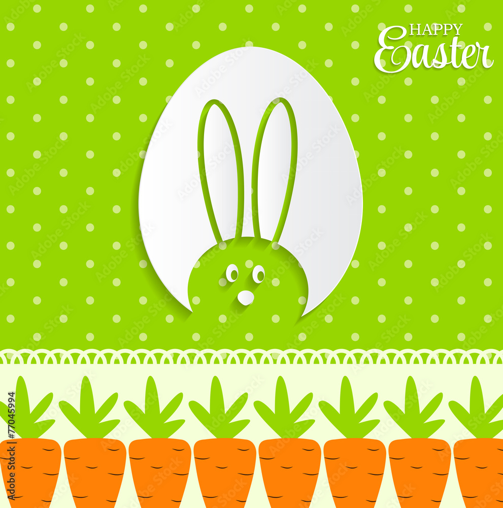 Happy Easter Background Vector Illustration