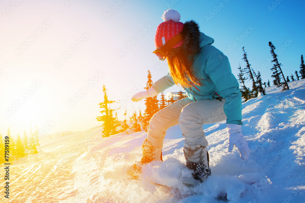 女子单板滑雪运动员