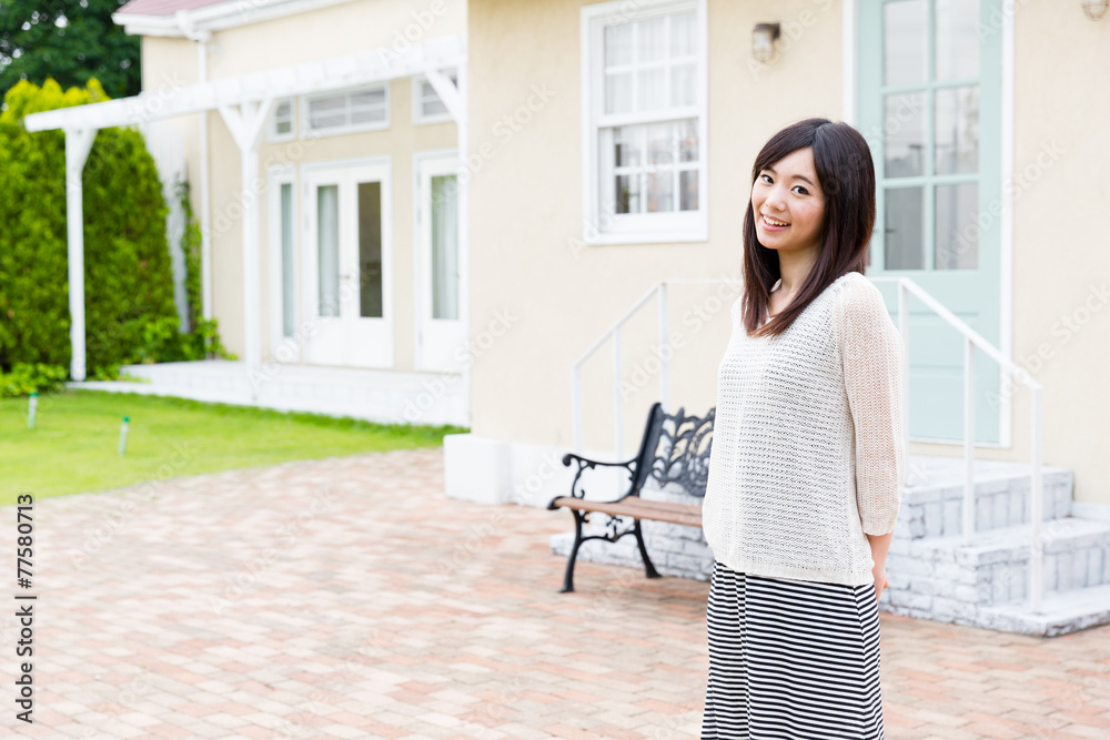 亚洲年轻女性生活方式形象