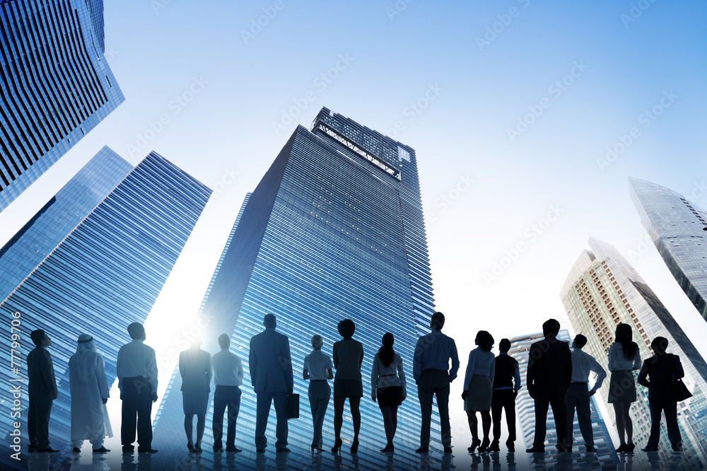 Business People Cityscape Architecture Building Concept