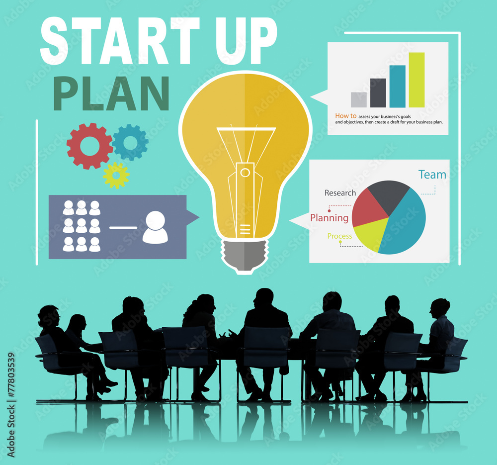 Start Up Launch Business Ideas Plan Creativity Concept