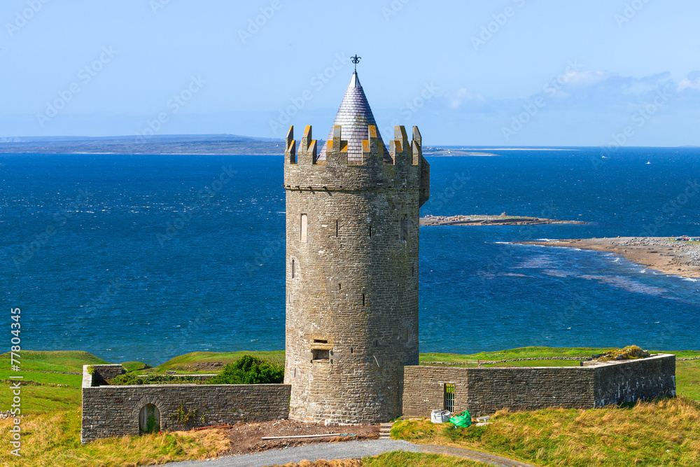 Doonagore castle near Doolin, Ireland