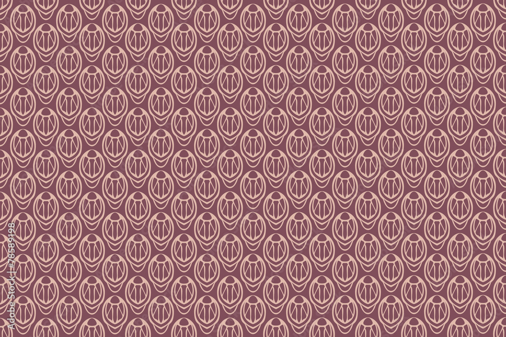 Retro wallpaper pattern seamless vector illustration