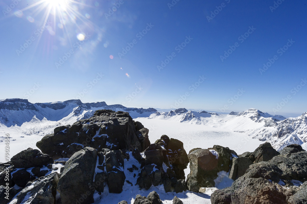 中国长白山湖泊高山带