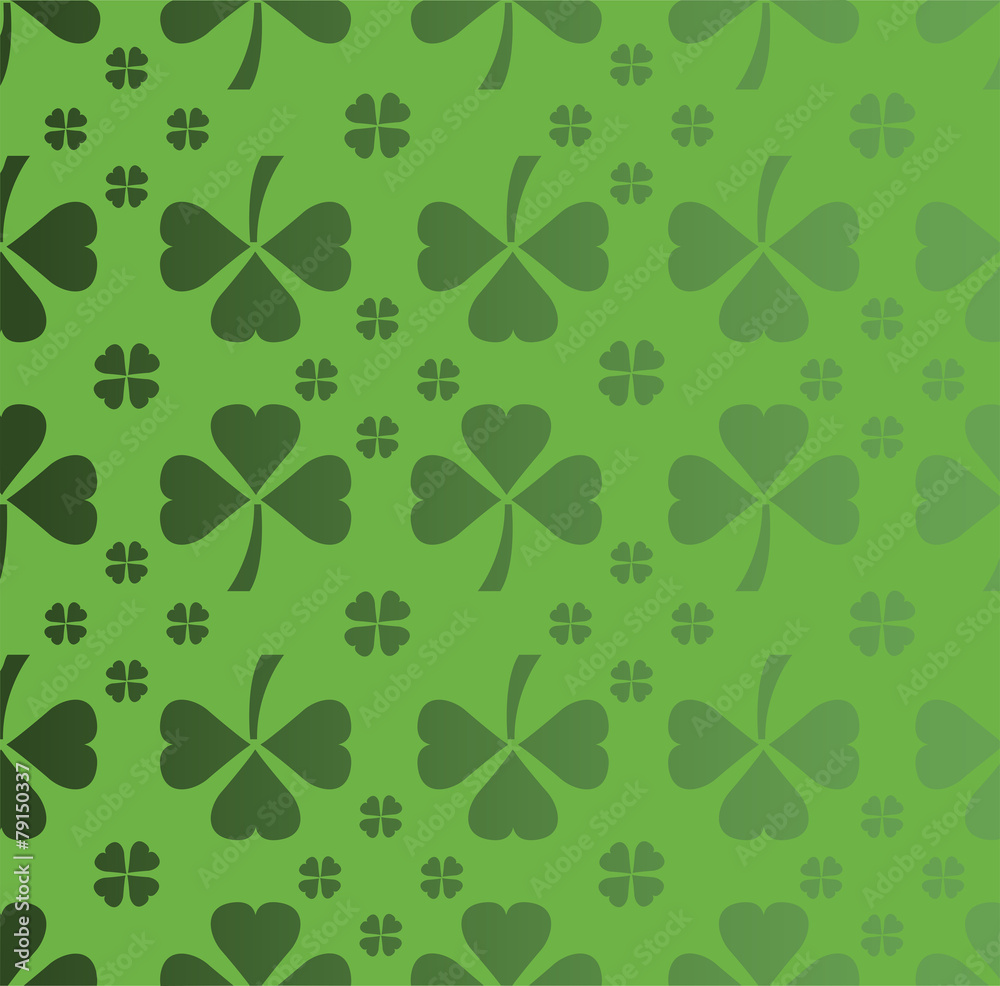 Shamrock pattern vector