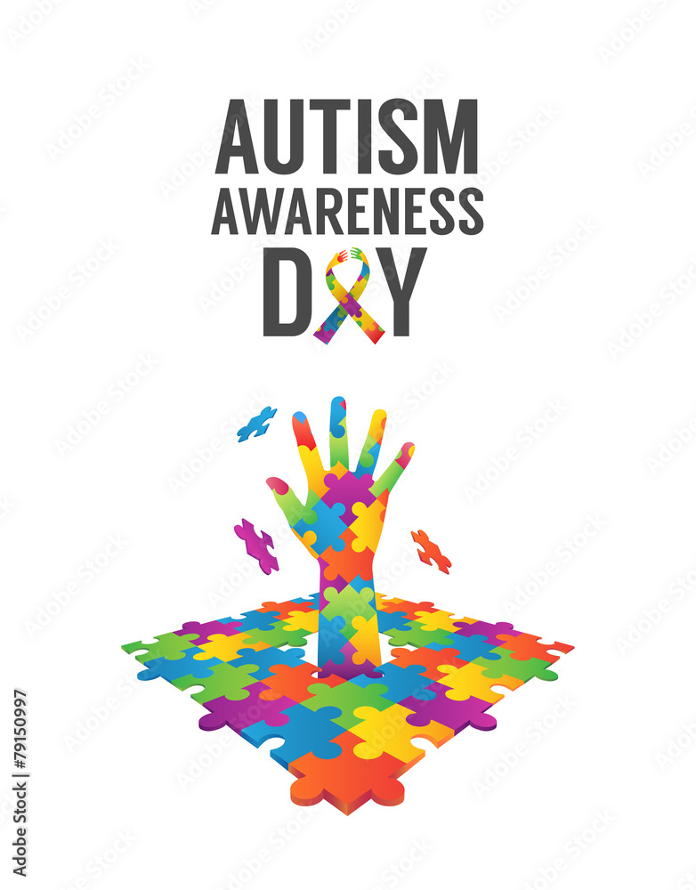 Autism awareness design vector