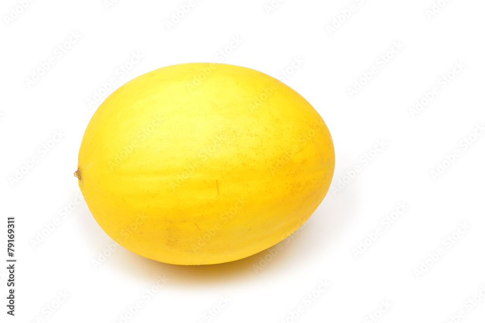 honeydew melon on white background