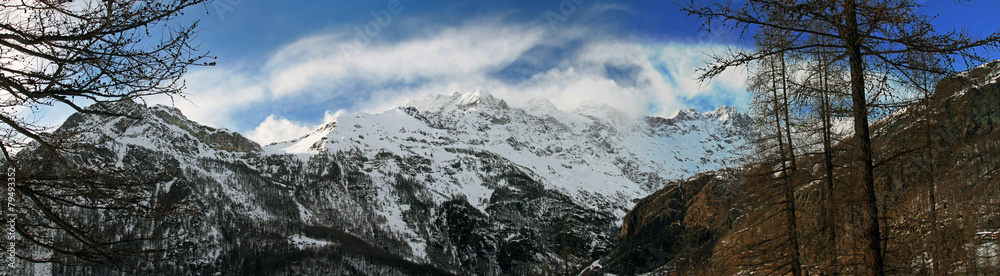 意大利高山雪景