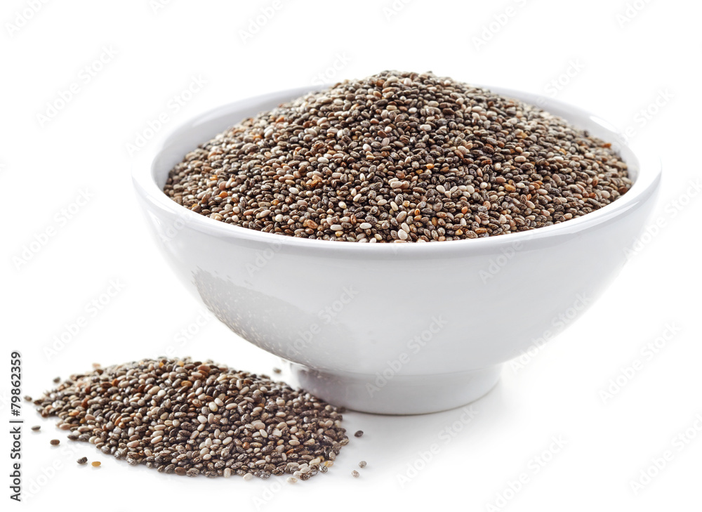 bowl of chia seeds