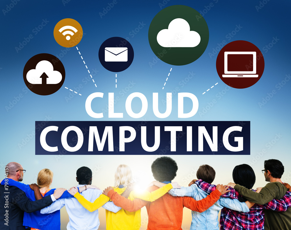 Cloud Computing Network Online Internet Storage Concept