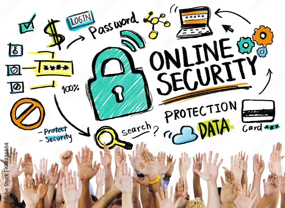 Online Security Protection Internet Safety Volunteer Concept