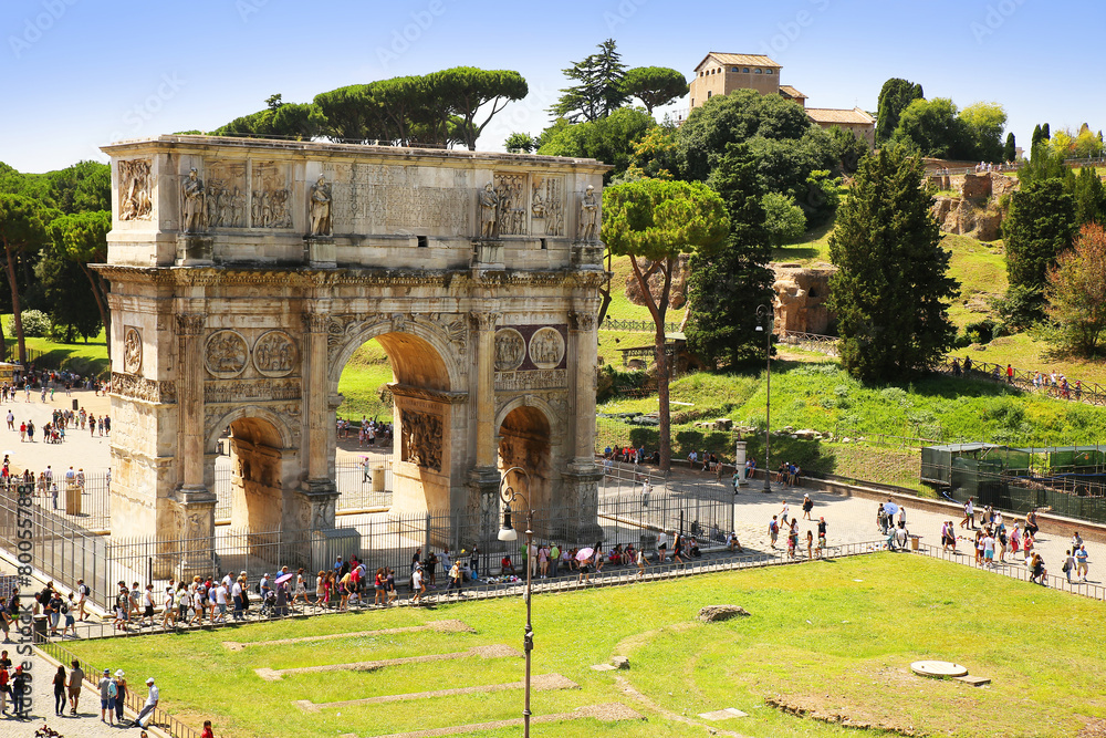 The Arch of Constantine (Arco di Costantino) is a triumphal arch