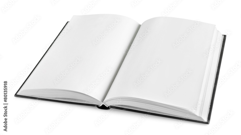 Open. Blank open book or magazine template for your design