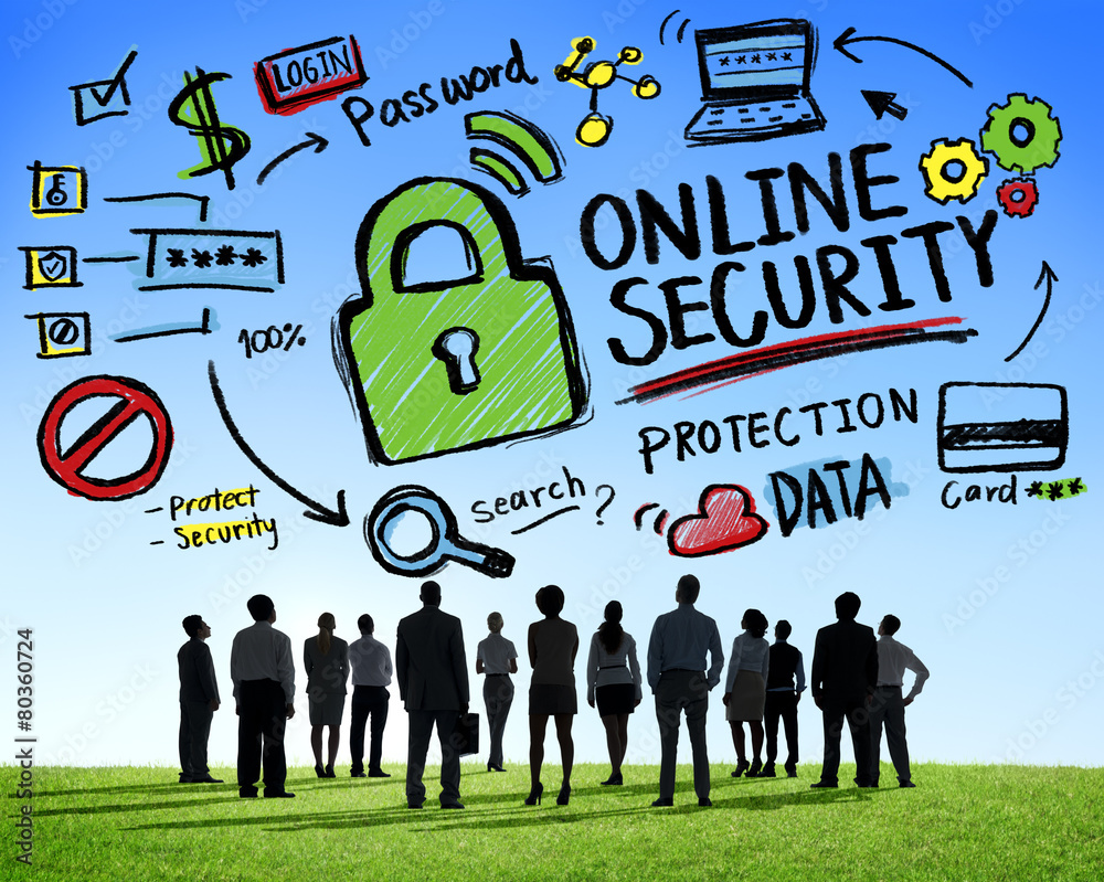 Online Security Protection Internet Safety Business Aspiration