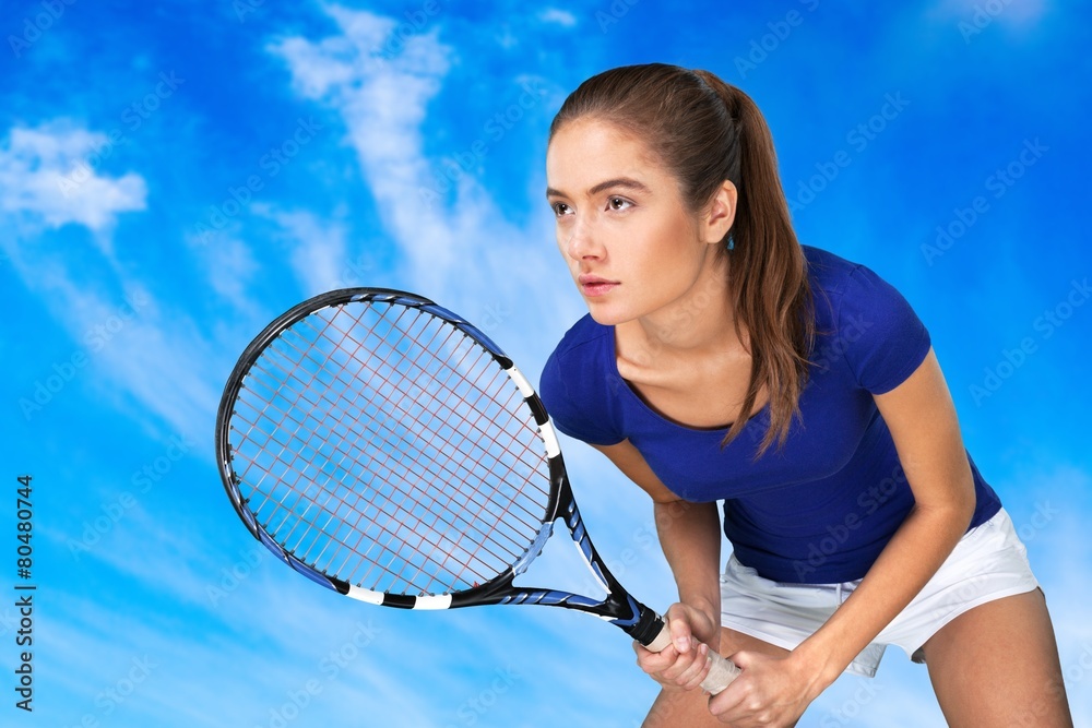 Tennis. Female Tennis Player