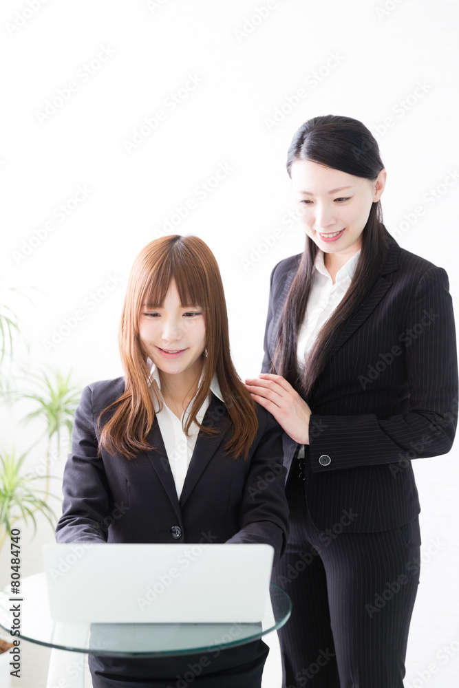 portrait of asian businesswomen working