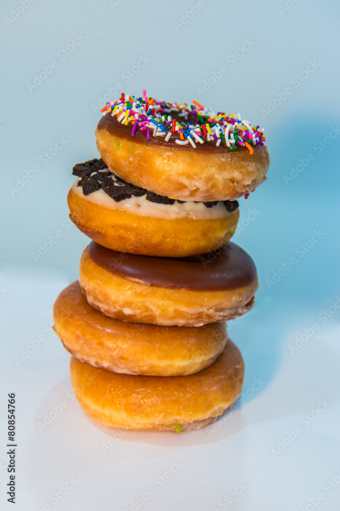 Colorful and tasty donuts