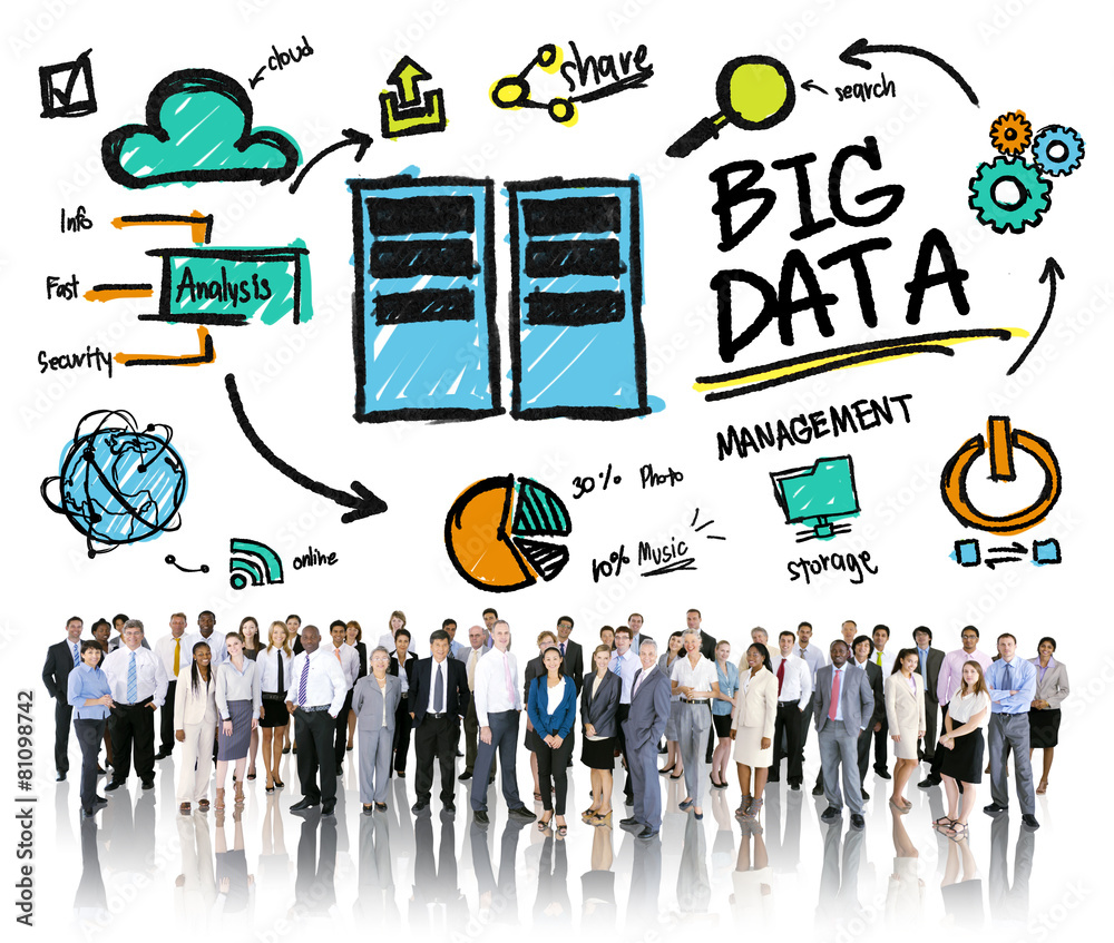 Diversity Business People Big Data Corporate Management Concept