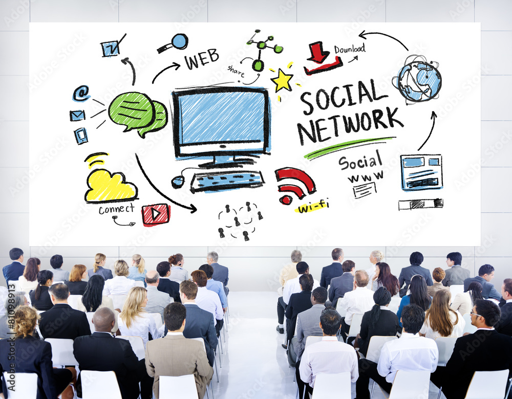 Social Network Social Media Business People Seminar Concept