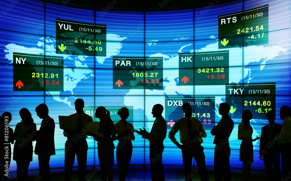 Global Business Communication Stock Exchange Finance Concept