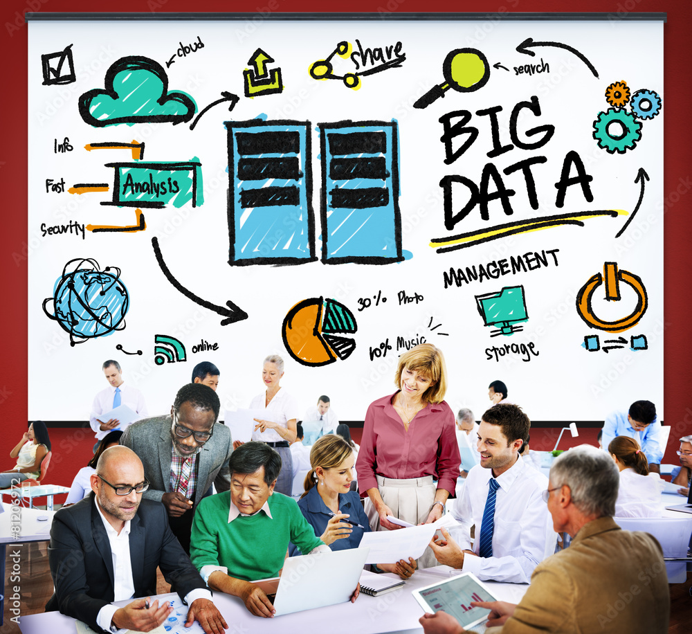 Big Data Storage Online Technology Database Concept