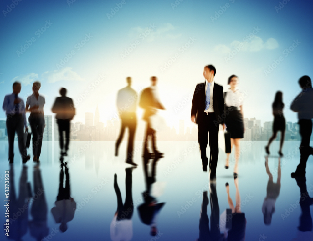 Business People Commuter Corporate Cityscape Pedestrian Concept