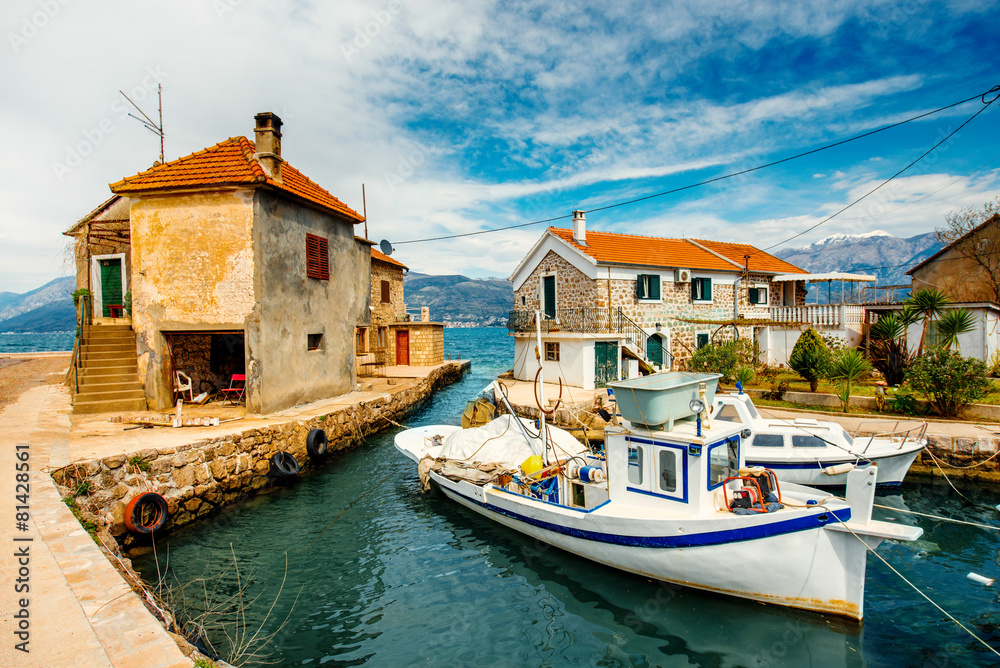 Old marina in Montenegro