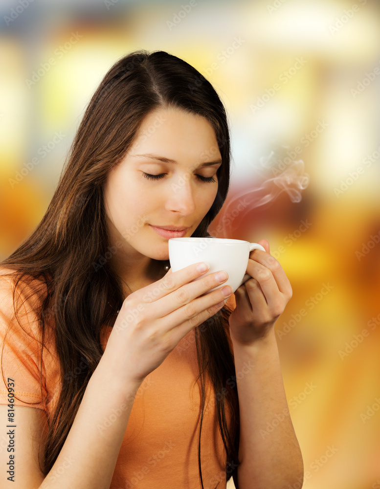 Young woman with coffee